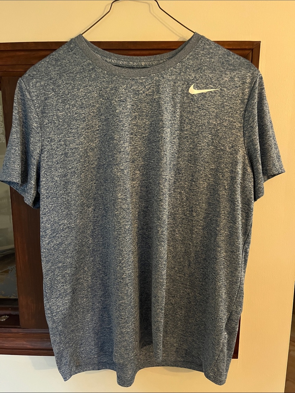 Women’s Nike Heathered Blue Short-Sleeve Performance Tee